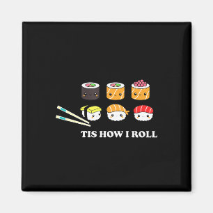 Zo Rol Ik Shushi Happy Sushi Anime Japans Eten Magneet