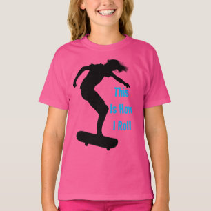 Zo rol ik, skateboarders t-shirt