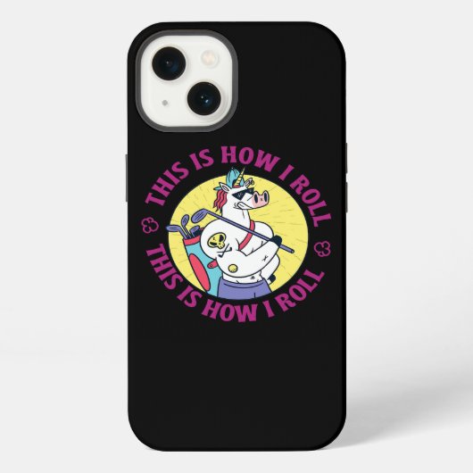 Zo rol ik Unicorn Pro golfkleding Golfi iPhone Hoesje (Achterkant)