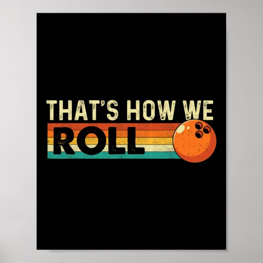 Zo rollen we - Bowling Bowler Poster (Voorkant)
