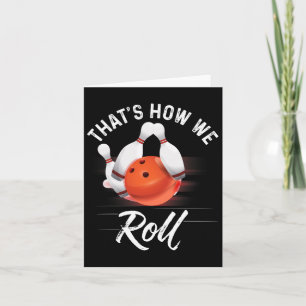 Zo rollen we Bowling Shirt Funny Bowler Bowli Kaart