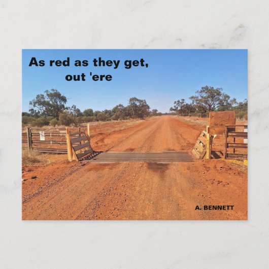 Zo rood als ze zijn briefkaart (Voorkant)