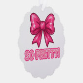 Zo  roze boog - Coquette compliment vibes Ornament Kaart (Rechts)