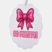 Zo  roze boog - Coquette compliment vibes Ornament Kaart (Links)