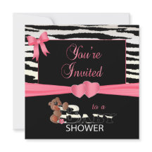 Zo  Roze en Zebra Strepen voor een Baby shower