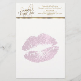 Zo  roze glitterliften briefpapier