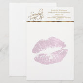 Zo  roze glitterliften briefpapier (Voorkant / Achterkant)