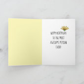 Zo Sassy pas het aan Verjaardag Kaart (Binnen)