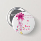 Zo schattig als een knop ronde button 5,7 cm (Voorkant /achterkant)