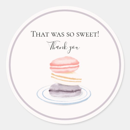 Zo Schattig Dank Je Ronde Sticker (Voorkant)
