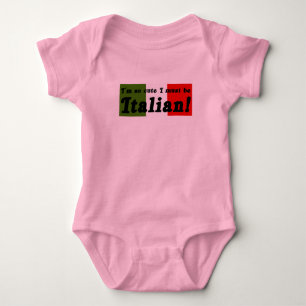 Zo Schattig dat ik Vast een Italiaans Baby T-shirt