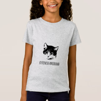 Zo schattig! Grappig kat T-shirt met een adorable 