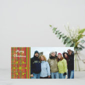 Zo Schattig Kerstmis Plaid Feestdagenkaart (Staand voorkant)