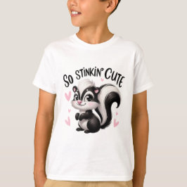 Zo Schattig Stinkende Bunzing Kunst T-shirt