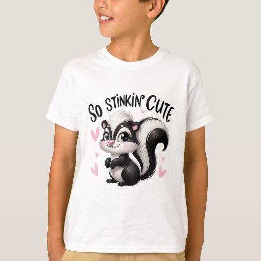 Zo Schattig Stinkende Bunzing Kunst T-shirt (Voorkant)