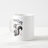 Zo Schattig Stinkende Stinkdier Kunst Koffiemok (Voorkant links)