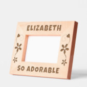 Zo schattig voeg naam harten bloemen gegraveerde lijstjes (Links)