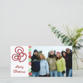 Zo schattig vrolijk kerst muis feestdagenkaart (Staand voorkant)