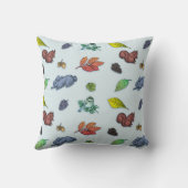 Zo Schattige bosdieren herfstflora Kussen (Achterkant)
