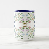 Zo Schattige een bloemrijke Mok met blauw (Midden)