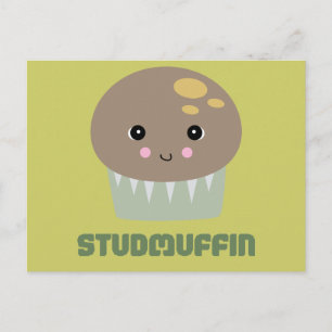 zo schattige kawaii stud muffin briefkaart