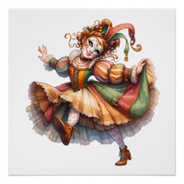 ZO SCHATTIGE Masquerade Characters Theme Perfect Poster