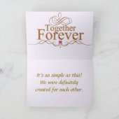 ZO SIMPEL ALS DEZE LIEFDE/VALENTIJN/JUBILEUM KAART (Binnen)