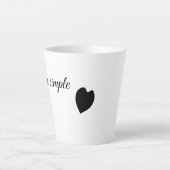 Zo Simpel — Minimalistische Hart Mok (Voorkant)