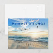 Zo, Sky. Zee. Zand. Beach Scene Aankondigingskaart (Voorkant / Achterkant)