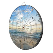 Zo, Sky. Zee. Zand. Beach Scene Dartbord (Voorkant Rechts)