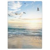 Zo, Sky. Zee. Zand. Beach Scene Klembord (Achterkant)