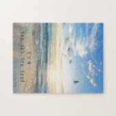 Zo, Sky. Zee. Zand. Beach Scene Legpuzzel (Horizontaal)
