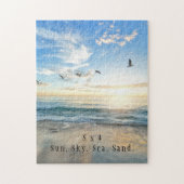 Zo, Sky. Zee. Zand. Beach Scene Legpuzzel (Verticaal)