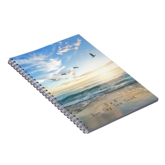 Zo, Sky. Zee. Zand. Beach Scene Notitieboek (Rechterzijde)