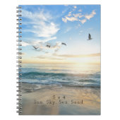 Zo, Sky. Zee. Zand. Beach Scene Notitieboek (Voorkant)