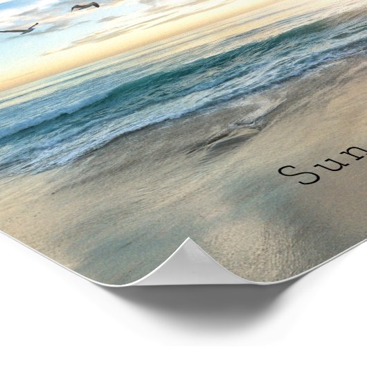 Zo, Sky. Zee. Zand. Beach Scene Poster (Hoek)