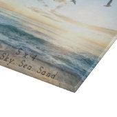 Zo, Sky. Zee. Zand. Beach Scene  Snijplank (Hoek)