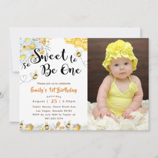 Zo Slecht Om Eén Te Zijn 1e Verjaardag Foto Kaart (Voorkant)