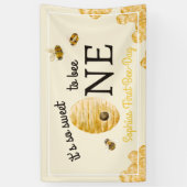 Zo Slecht om één te zijn Eerste verjaardag Honingr Spandoek (Verticaal)