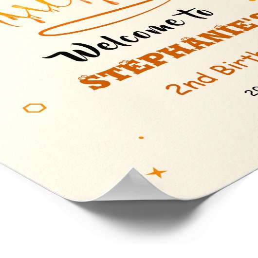 Zo Slecht Om Twee Bij Te Zijn 2e Verjaardag Welkom Poster (Hoek)