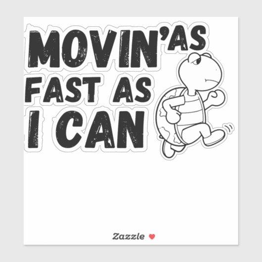 Zo snel als ik kan grappige auto sticker (Vel)