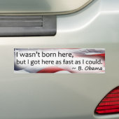 Zo snel als ik kon bumpersticker (Op auto)