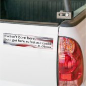 Zo snel als ik kon bumpersticker (Op Truck)
