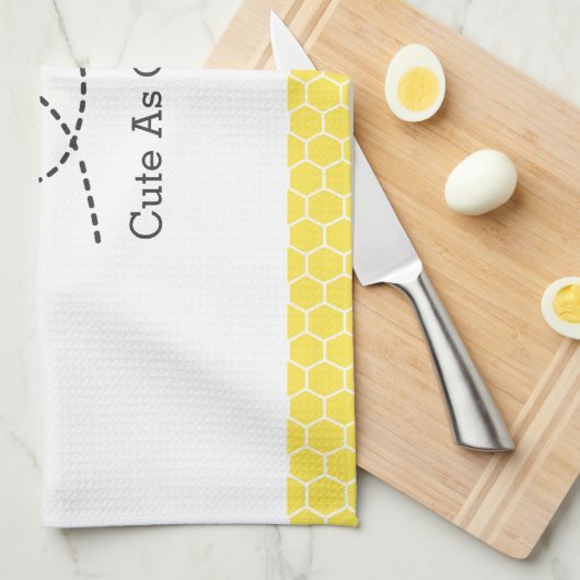 Zo snel mogelijk, Honeycomb Pattern Theedoek (Quarter Fold)