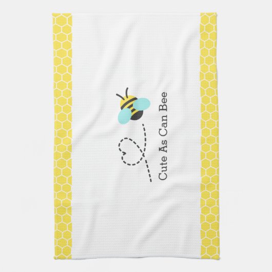 Zo snel mogelijk, Honeycomb Pattern Theedoek (Verticaal)