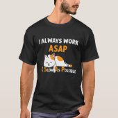 Zo snel mogelijk kattenpyjama 1 t-shirt (Voorkant)