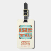 ZO SNEL MOGELIJK | Zo zuidelijk mogelijk Y'ALL Bagagelabel (Voorkant verticaal)