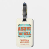 ZO SNEL MOGELIJK | Zo zuidelijk mogelijk Y'ALL Bagagelabel (Achterkant verticaal)