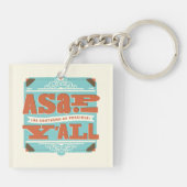 ZO SNEL MOGELIJK | Zo zuidelijk mogelijk Y'ALL Sleutelhanger (Achterkant)