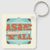 ZO SNEL MOGELIJK | Zo zuidelijk mogelijk Y'ALL Sleutelhanger (Achterkant)